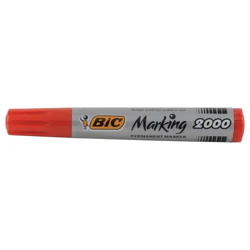Marqueur Marking 2000 - Permanent - Pointe ogive - Rouge - BIC photo du produit