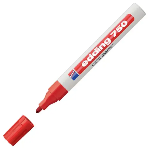 Marqueur peinture Edding 750 pointe moyenne - Rouge photo du produit