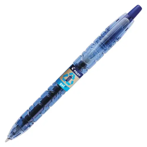 Stylo encre gel rétractable et rechargeable B2P Begreen - Bleu - Pilot photo du produit