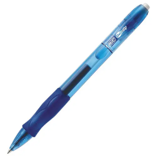 Stylo retractable Gel-ocity - Écriture moyenne - Bleu - BIC photo du produit