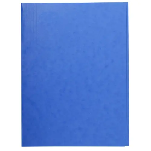 Chemise carte 3 rabats sans élastique - bleu - Exacompta photo du produit