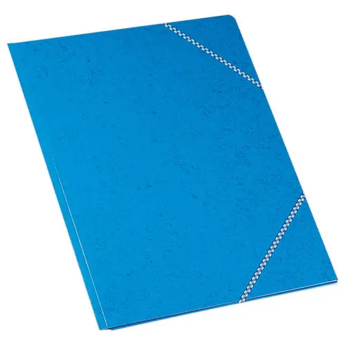Chemise 3 rabats et élastique - format A3 - Bleu - Exacompta photo du produit