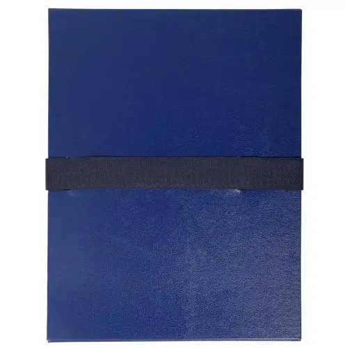 Chemise extensible &agrave; sangle velcro - Bleu - Exacompta photo du produit
