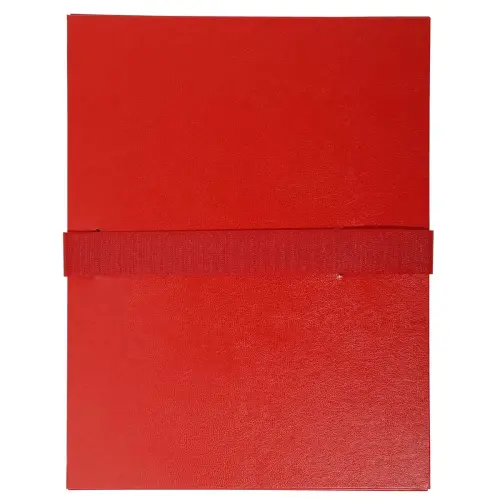 Chemise extensible &agrave; sangle velcro - Rouge - Exacompta photo du produit