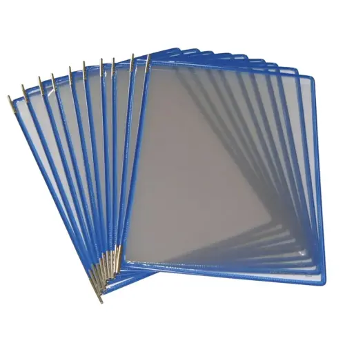 10 Poches &agrave; pivots Tarifold A4 - bleu photo du produit