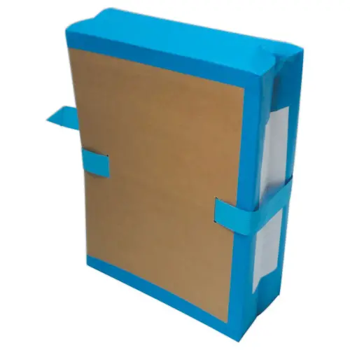 Pochette archive à soufflet - Dos 10 cm - Bleu - Socarpa photo du produit