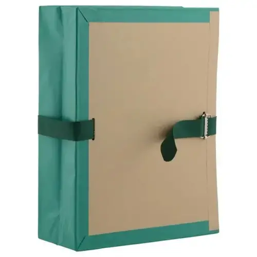 Pochette archive à soufflet - Dos 10 cm - Vert - Socarpa photo du produit