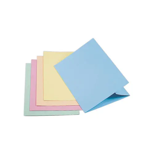 50 Chemises &agrave; rabat lat&eacute;ral 210 g - Pastel assortis - EXACOMPTA photo du produit