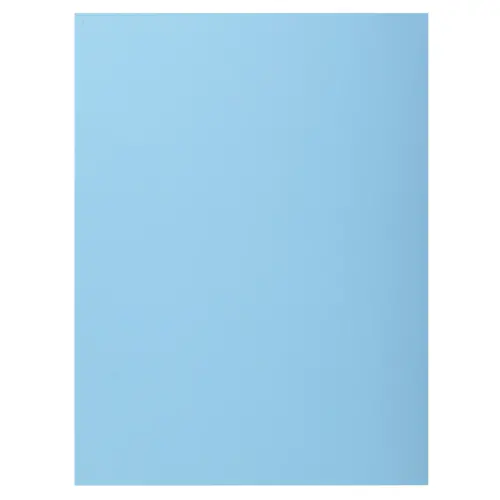 50 Chemises &agrave; rabat lat&eacute;ral 210 g - Bleu - Exacompta photo du produit