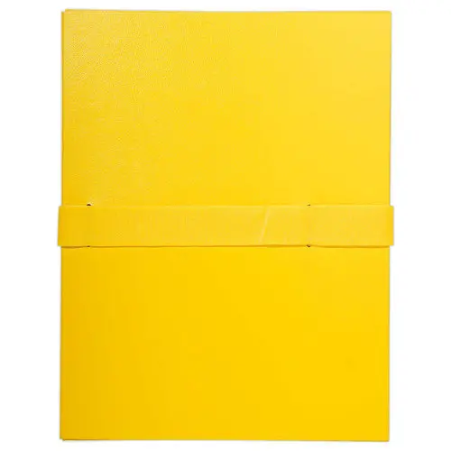 Chemise à sangle scratch et rabat Balacron - jaune - EXACOMPTA photo du produit