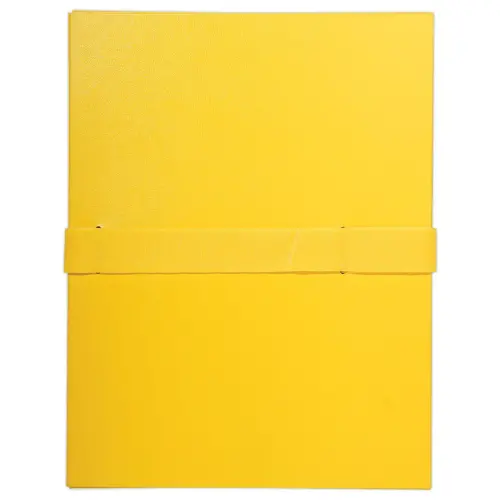Chemise à sangle scratch et rabat Balacron - jaune - Exacompta photo du produit