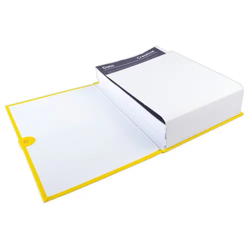 Chemise à sangle scratch et rabat Balacron - jaune - Exacompta photo du produit