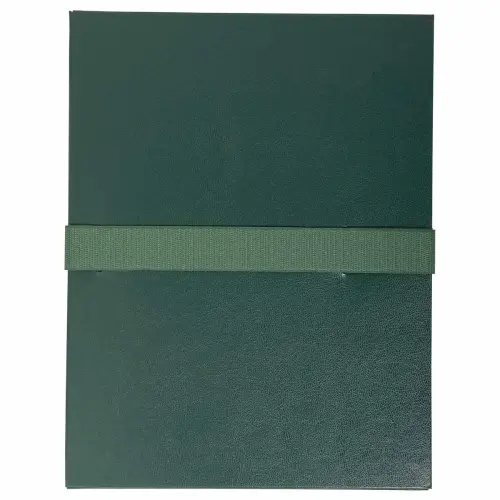 Chemise à sangle scratch et rabat Balacron - Vert foncé - Exacompta photo du produit