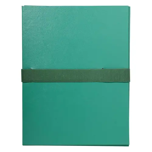 Chemise à sangle scratch et rabat Balacron - Vert clair - Exacompta photo du produit