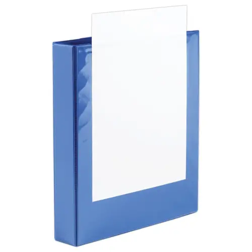 Classeur personnalisable - 4 anneaux - Dos 4,5 cm - Bleu photo du produit