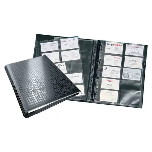 Classeur pour cartes de visite Visifix - Durable - Capacit&eacute; 600 cartes photo du produit