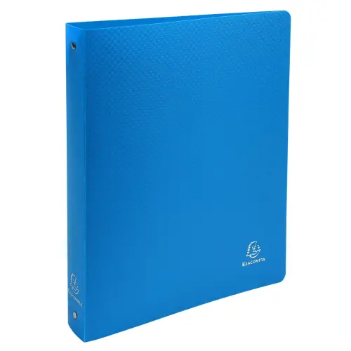 Classeur 4 anneaux semi-rigide A4 - Dos 4 cm - Bleu - Exacompta photo du produit
