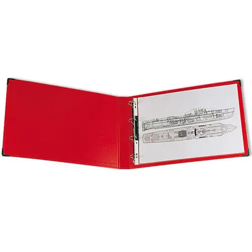 Classeur à anneaux A3 - Rouge - AIRANEX photo du produit