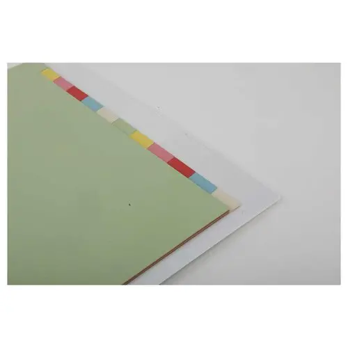 jeu d'intercalaires multicolores carte 180 g Economique - A4 - 12 onglets neutres photo du produit