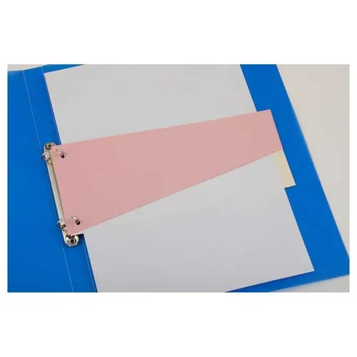 100 Intercalaires carte format Trap&egrave;ze - Economique - Rose photo du produit