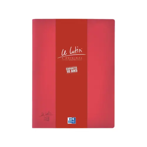 Protège-documents Le Lutin Classique A4 - 30 pochettes - Rouge - Oxford photo du produit