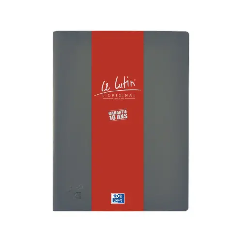 Protège-documents Le Lutin Classique gris 40 poches - Oxford photo du produit