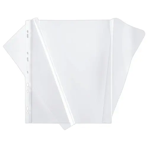 10 Pochettes perfor&eacute;es A4 - ouverture 2 c&ocirc;t&eacute;s - Oxford photo du produit