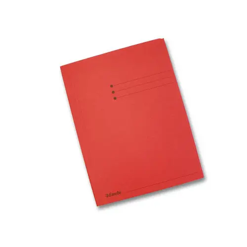 50 Chemises 3 rabats carton 300 g - Format folio rouge - ESSELTE photo du produit