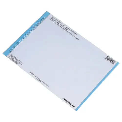 10 Planches d'&eacute;tiquettes n&deg;0 pour dossiers suspendus - ELBA - Bleu photo du produit