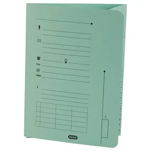 25 Sous-dossiers pochette pour dossiers suspendus HV - Vert pastel - OXFORD photo du produit