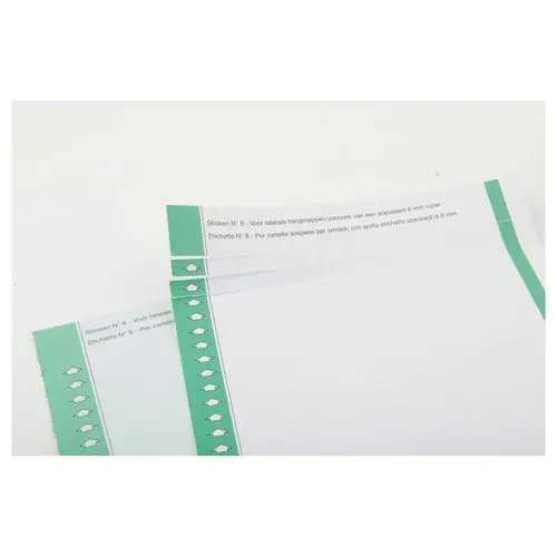 10 Planches d'étiquettes n°8 pour dossiers suspendus - OXFORD photo du produit