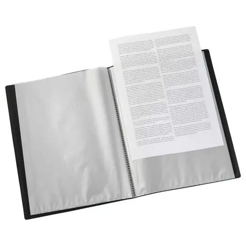 Protège-documents économique - A4 - 10 pochettes (20 vues) - Noir photo du produit