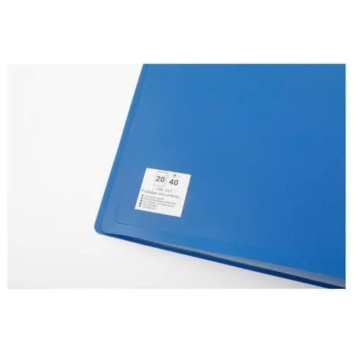 Protège-documents économique - A4 - 20 pochettes - Bleu photo du produit
