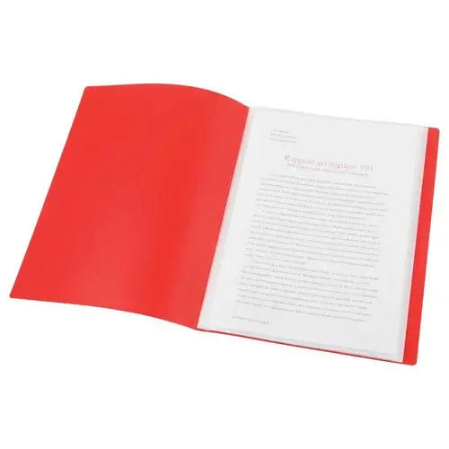 Protège-documents économique - A4 - 20 pochettes - Rouge photo du produit