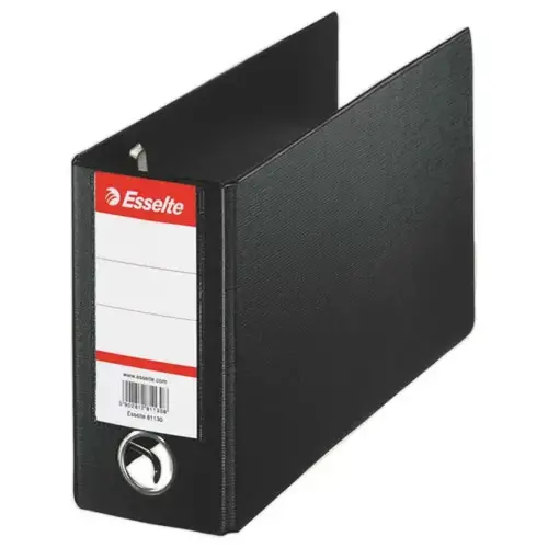 Classeur de banque pour extraits de compte - Esselte - Dos 8 cm - Noir photo du produit