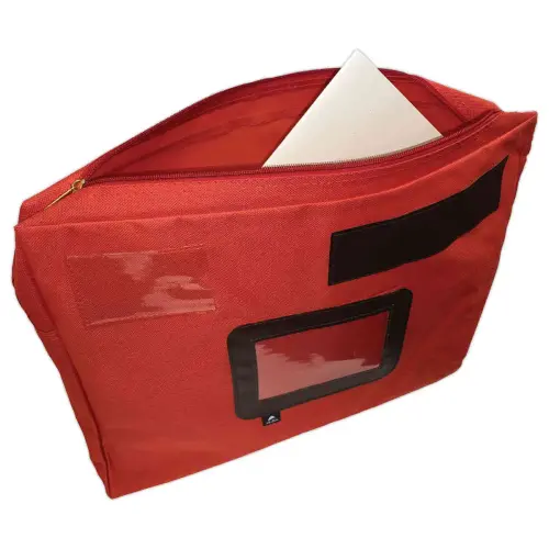 Pochette pour courrier 42*32 cm en nylon - Rouge - ALBA photo du produit