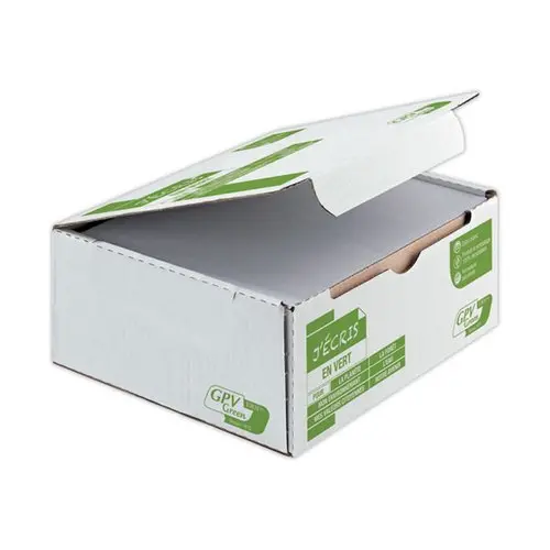 500 Enveloppes recyclées extra-blanches 11x22 - GPV photo du produit