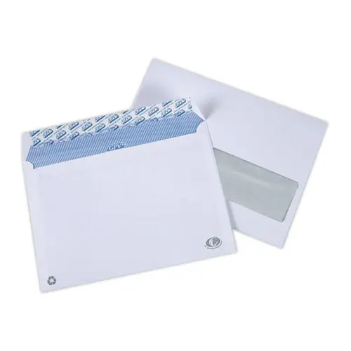 Enveloppes blanches bande siliconée à fenêtre - 162 x 229 mm - GPV