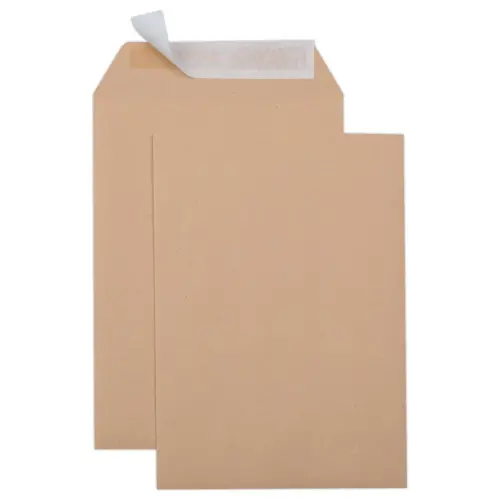 500 Pochettes kraft bande siliconée - 162 x 229 mm - 90g - GPV photo du produit