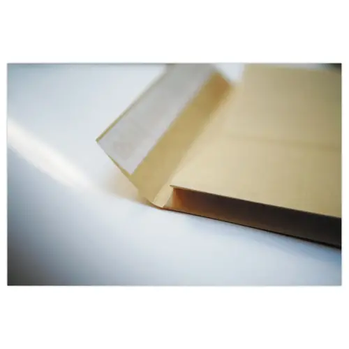 50 Pochettes à soufflet en kraft armé brun 120g - 229x324mm photo du produit