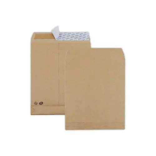 250 Pochettes &agrave; soufflet - kraft brun - 120g - sans fen&ecirc;tre - GPV PACK N POST photo du produit