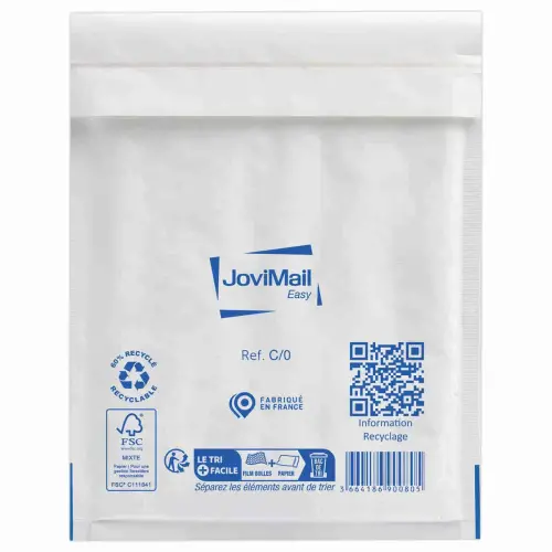 10 Pochettes matelass&eacute;es &agrave; bulles d'air 15x21cm - Mail Line photo du produit