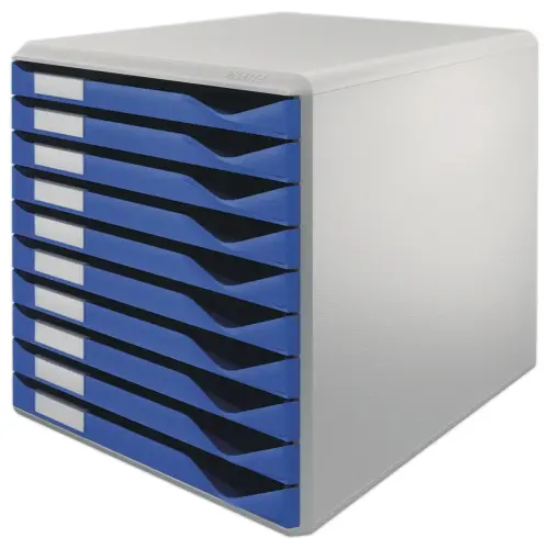 Module de classement 10 tiroirs - Bleu - Leitz photo du produit