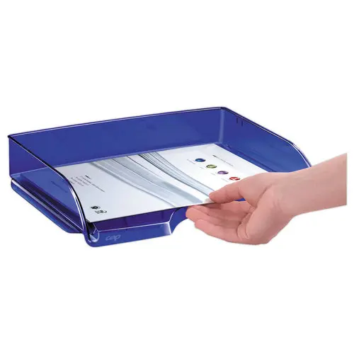 Corbeille &agrave; courrier &agrave; l'italienne - bleu - Happy by CEP photo du produit