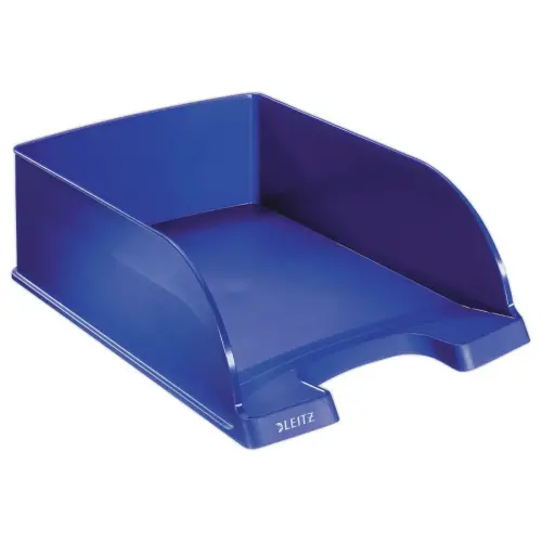 Corbeille &agrave; courrier grande capacit&eacute; Jumbo - Bleu - Leitz Plus photo du produit