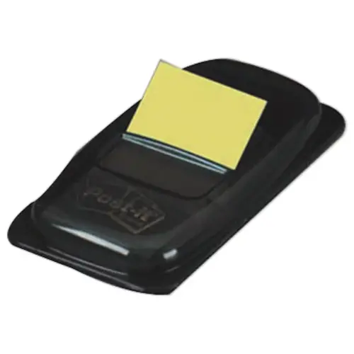 Marques pages souples color&eacute;s - distributeur de 50 - Jaune - Post-It photo du produit