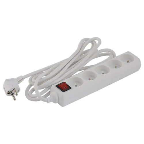 Multiprise de bureau - 5 prises + interrupteur photo du produit