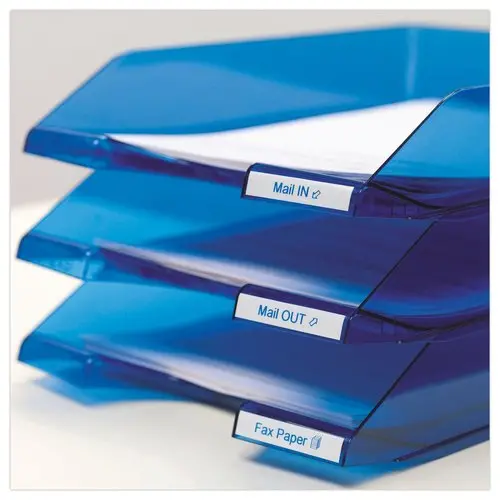 Ruban D1 S0720690 - 7 m x 9 mm - Texte bleu sur fond blanc - Dymo photo du produit