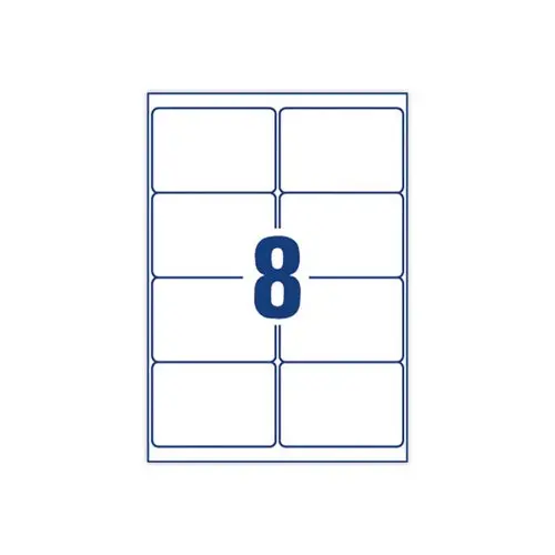 40 Planches de 8 étiquettes pour imprimantes jet d'encre - 99,1 x 67,7 mm - AVERY photo du produit