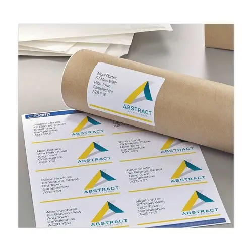 100 Planches de 6 &eacute;tiquettes adresses opaques pour imprimantes laser Avery 99,1x93,1mm photo du produit